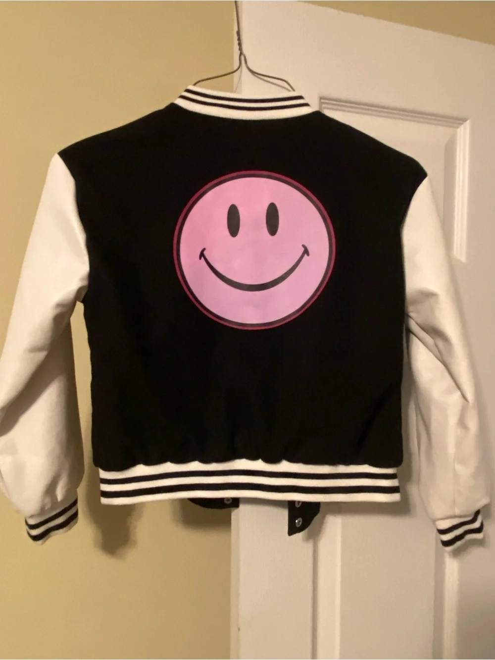 Justice Black & White 'Just Ice Sport' Varsity Jacket